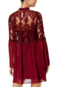 Trixxi Womens Juniors Bell Sleeves Sequined Mini D