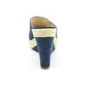 Marc Fisher Women's Turnip Slide Wedge Medium Blue