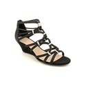 BCBGeneration Women's Viera Sandal Wedge Black Lea