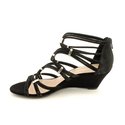 BCBGeneration Women's Viera Sandal Wedge Black Lea