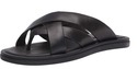 Vince. Men's Slip on Flat Sandal, Black, 9.5