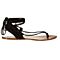 Steve Madden Women's Walkitt Flat Sandal, Black Su