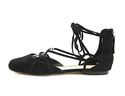 Nine West Women's Zoona Black Is Kid Suede Flat 8.