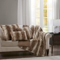 Madison Park Zuri Faux Fur Euro Pillow, 25" x 25''