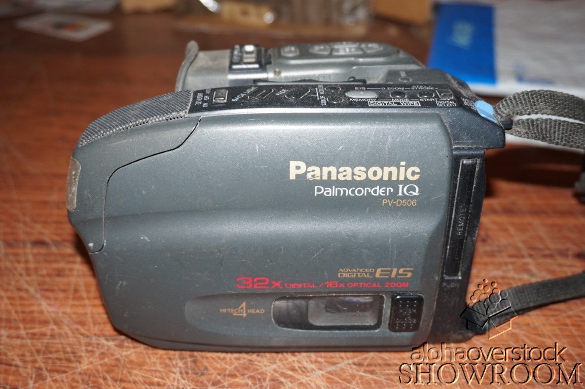 Used/Untested Panasonic Palmcorder IQ PV-D506D Camcorder For Parts