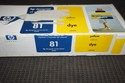 New Ugly Box Genuine OEM HP 81 DesignJet Yellow Dy