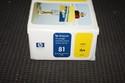 New Ugly Box Genuine OEM HP 81 DesignJet Yellow Dy