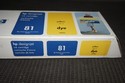 New Sealed Genuine OEM HP 81 DesignJet Yellow Dye 
