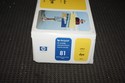 New Sealed Genuine OEM HP 81 DesignJet Yellow Dye 