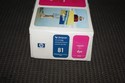 New Sealed Box Genuine OEM HP 81 DesignJet Magenta