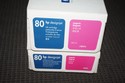 New Sealed Box Genuine OEM HP 80 DesignJet Magenta
