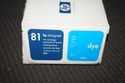 New Open Box Genuine OEM HP 81 DesignJet Cyan Dye 