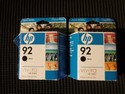 2 New Sealed Box Genuine OEM HP 92 C9362W Black In