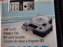 2 New Genuine OEM Dymo D1 Label Cassettes Blk/Wht 