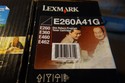 2 New Sealed Box Genuine OEM Lexmark E260A41G Blac