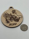 Engraved Dragon Wooden Ornament - Limited Edition 