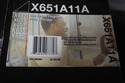 New Sealed Genuine OEM Lexmark X651A11A Black Lase