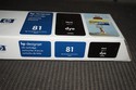 New Sealed Box Genuine OEM HP 81 DesignJet Black D