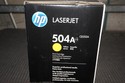 New Sealed Genuine OEM HP LaserJet 504A Yellow Ton