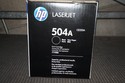 New Sealed Genuine OEM HP LaserJet 504A Black Tone