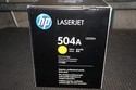 New Sealed Genuine OEM HP LaserJet 504A Yellow Ton