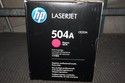 New Sealed Genuine OEM HP LaserJet 504A Magenta To