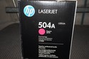 New Sealed Genuine OEM HP LaserJet 504A Magenta To