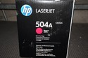 New Sealed Genuine OEM HP LaserJet 504A Magenta To