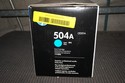 New Sealed Genuine OEM HP LaserJet 504A Cyan Toner