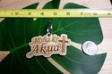 Laser Cut Wood Aloha Ke Akua Key Chain Wooden Etch