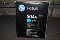 New Sealed Genuine OEM HP LaserJet 504A Cyan Toner