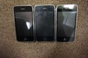 3 Used Untested Apple iPhones A1303 8GB Black Good