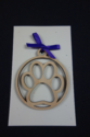 Laser Cut DOG PAW Dog Lover Gift Wooden Holiday Or