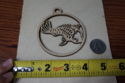 Laser Cut KOI FISH JAPANESE CARP Wooden Ornament o