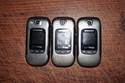 Lot 3 Used & Untested Samsung U680 Grey Flip Phone