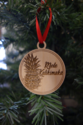 Laser Cut Mele Kalikimaka Pineapple w/ Lights Orna