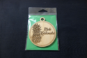 Laser Cut Mele Kalikimaka Pineapple w/ Lights Orna