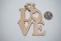 Laser Cut Pineapple LOVE Wooden Tropical Hawaiian 