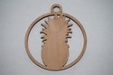 Laser Cut Pineapple with Sunglasses Wooden Holiday