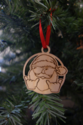 Laser Cut Shaka Santa Clause Wooden Christmas Orna