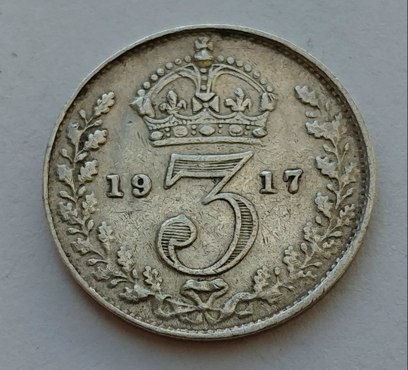 1917 Great Britain .925 Silver 3 Pence Coin eBay