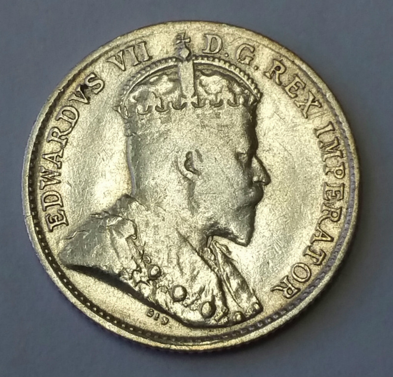 RARE BETTER DATE 1905 Canada 5 Five Cent .925 Silver Coin