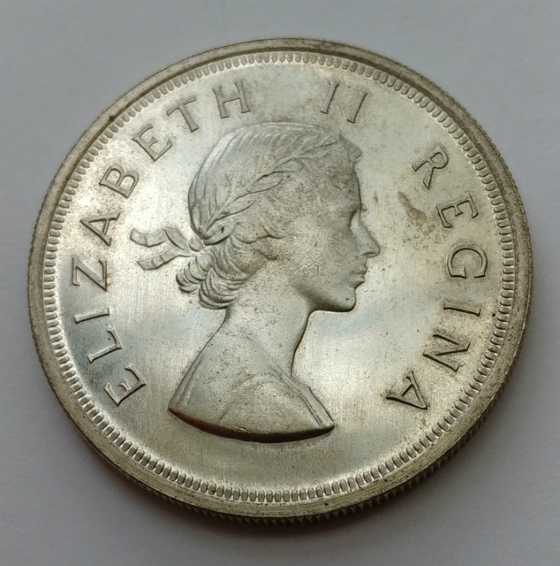 1953 South Africa 5 Shillings .500 Silver Coin eBay 1953 South Africa 5 Shillings .500 Silver Coin eBay