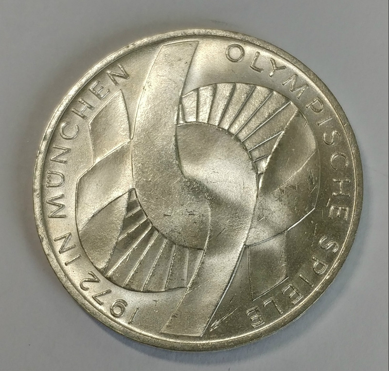 1972 D Olympic Germany 10 Mark Uncirculated 625 Silver Coin C Ebay