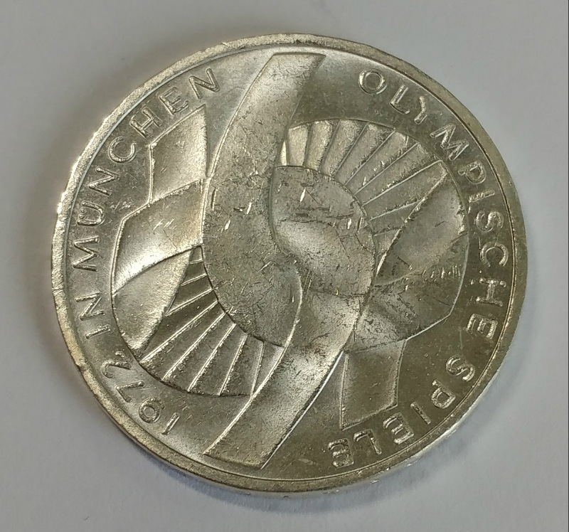1972 F Olympic Germany 10 Mark Uncirculated 625 Silver Coin B Ebay