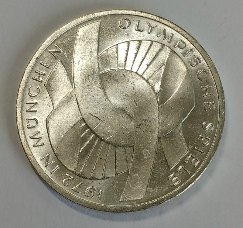 1972 J Olympic Germany 10 Mark Uncirculated 625 Silver Coin A Ebay