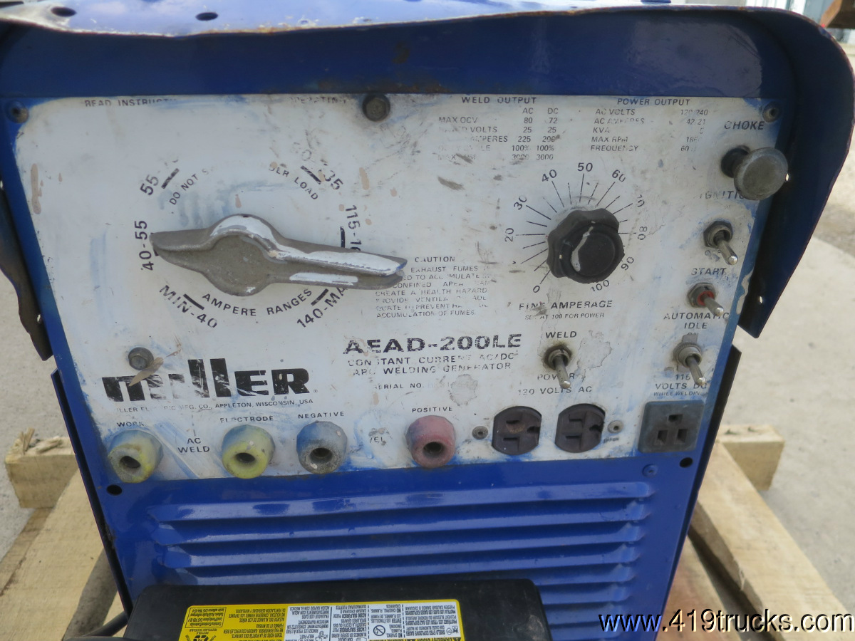 Miller Aead-200LE Gas Welder / Generator , kenlugibihlauto