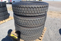 (4) USED General Ameri Steel 295/75 R22.5 Semi Tru