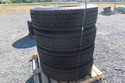 (4) USED Goodyear Endurance LHD 295/75 R22.5 Semi 