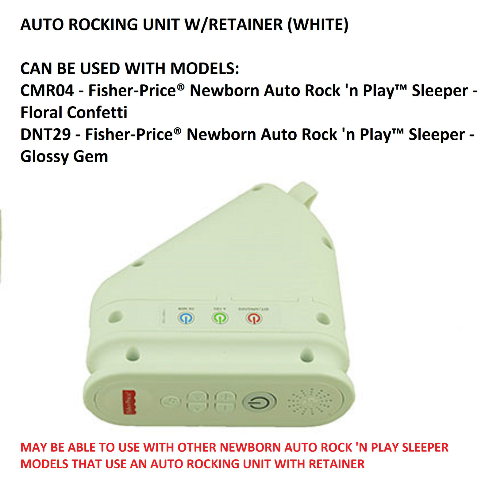 Fisher Price ROCK N PLAY SLEEPER Replacement Parts Seat Pad Cushion